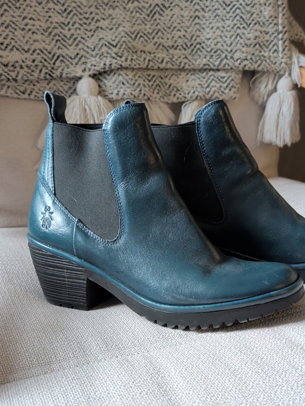 FLY London Teal Boots